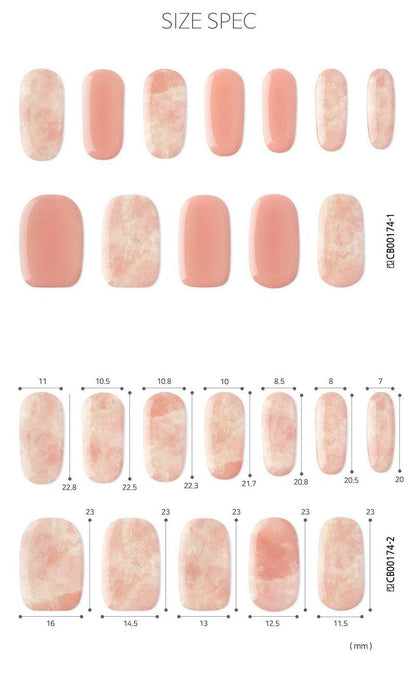 All That Pink Semi Cured Gel Nail Sticker Kit