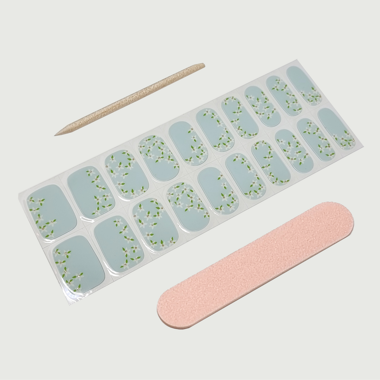 Elsa Green Semi Cured Gel Nail Sticker Kit