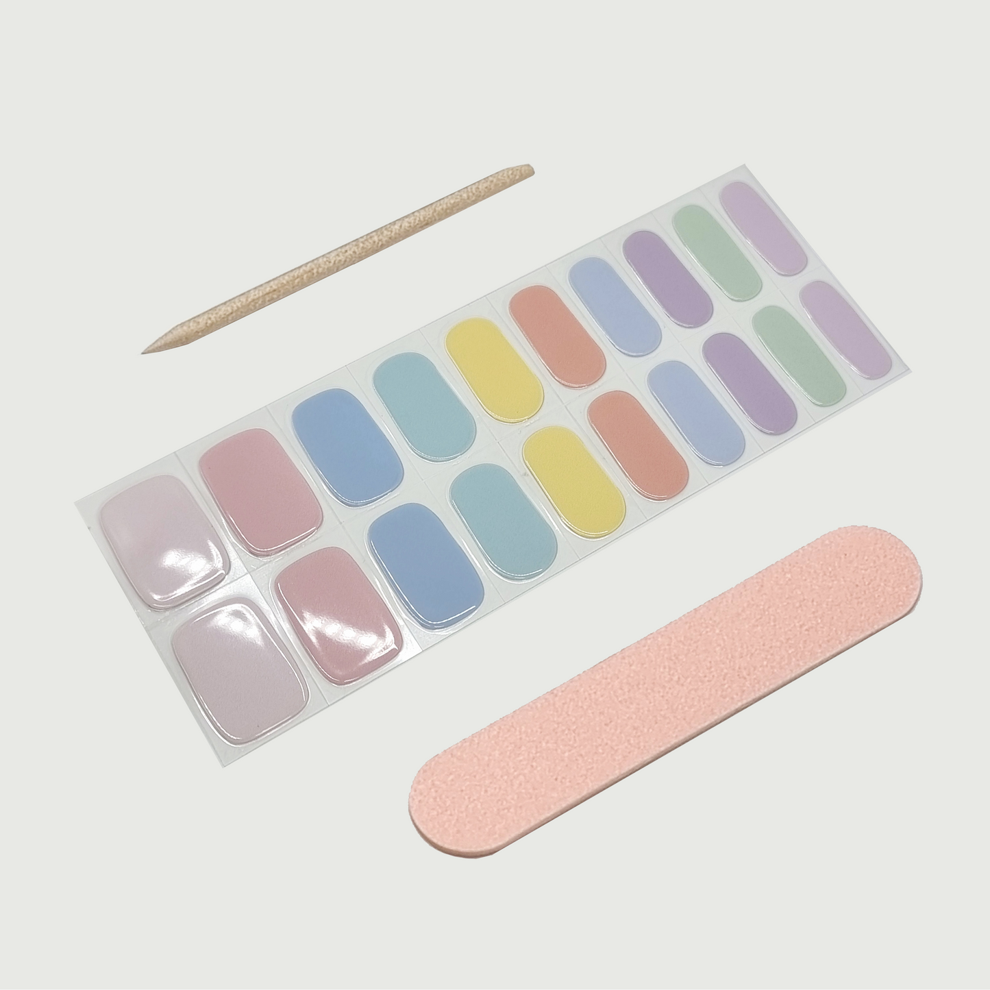 Fairy Floss Semi Cured Gel Nail Sticker Kit