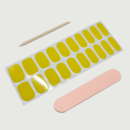 Lemon Sherbet Semi Cured Gel Nail Sticker Kit