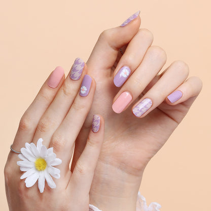 Glossy Blossom Lovely Daisy Gel Nail Wrap Gel Nail Wrap