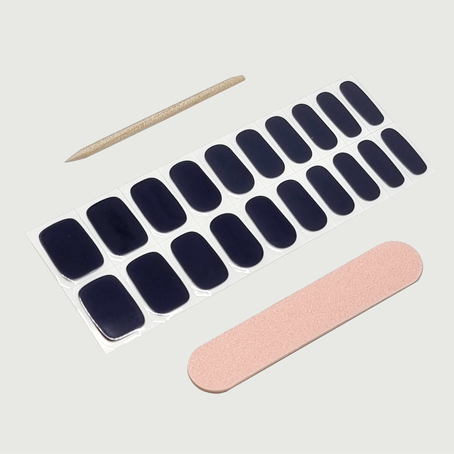 Navy Semi Cured Gel Nail Sticker Kit