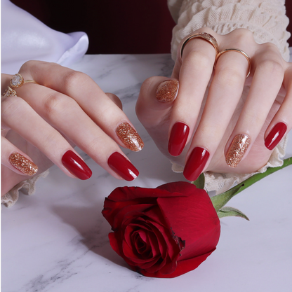 Scarlet Red Gel Nail Wrap