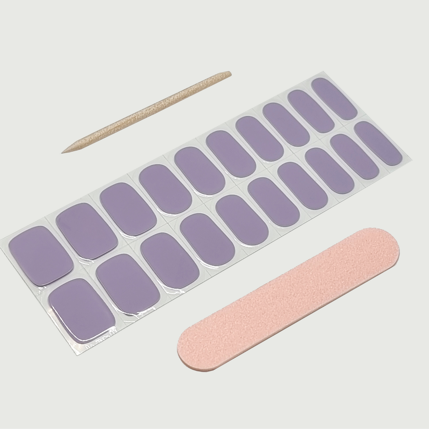 Lavender Semi Cured Gel Nail Sticker Kit